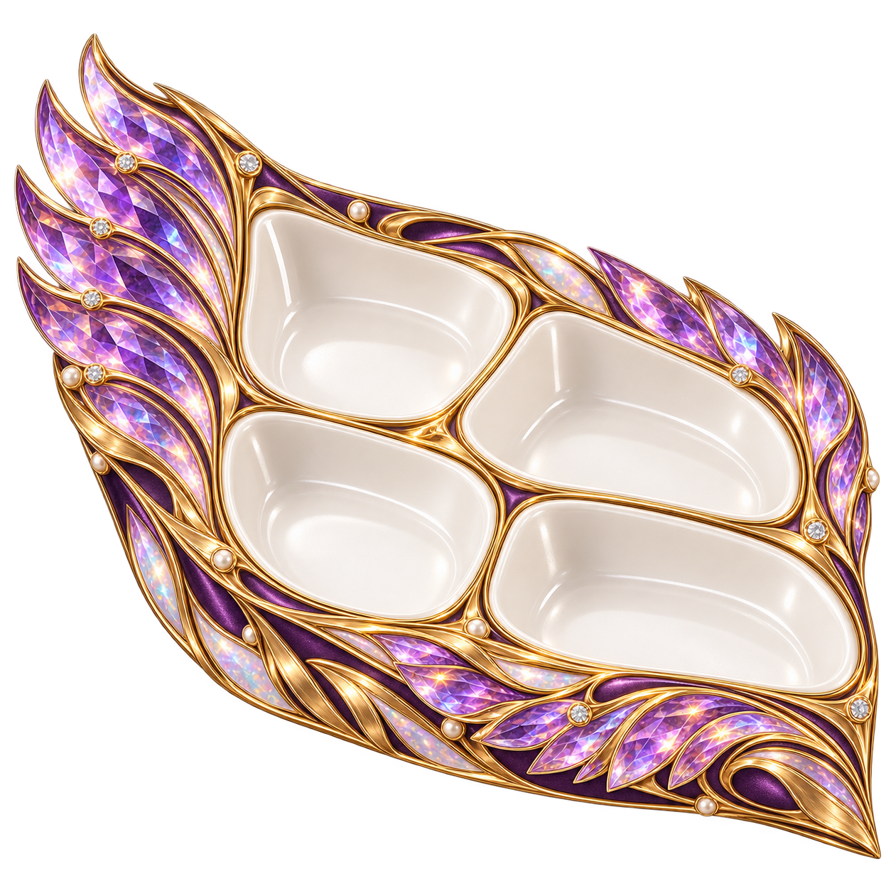Amethyst jeweled BentoBacci companion for Chopstick Chef Feast Edition