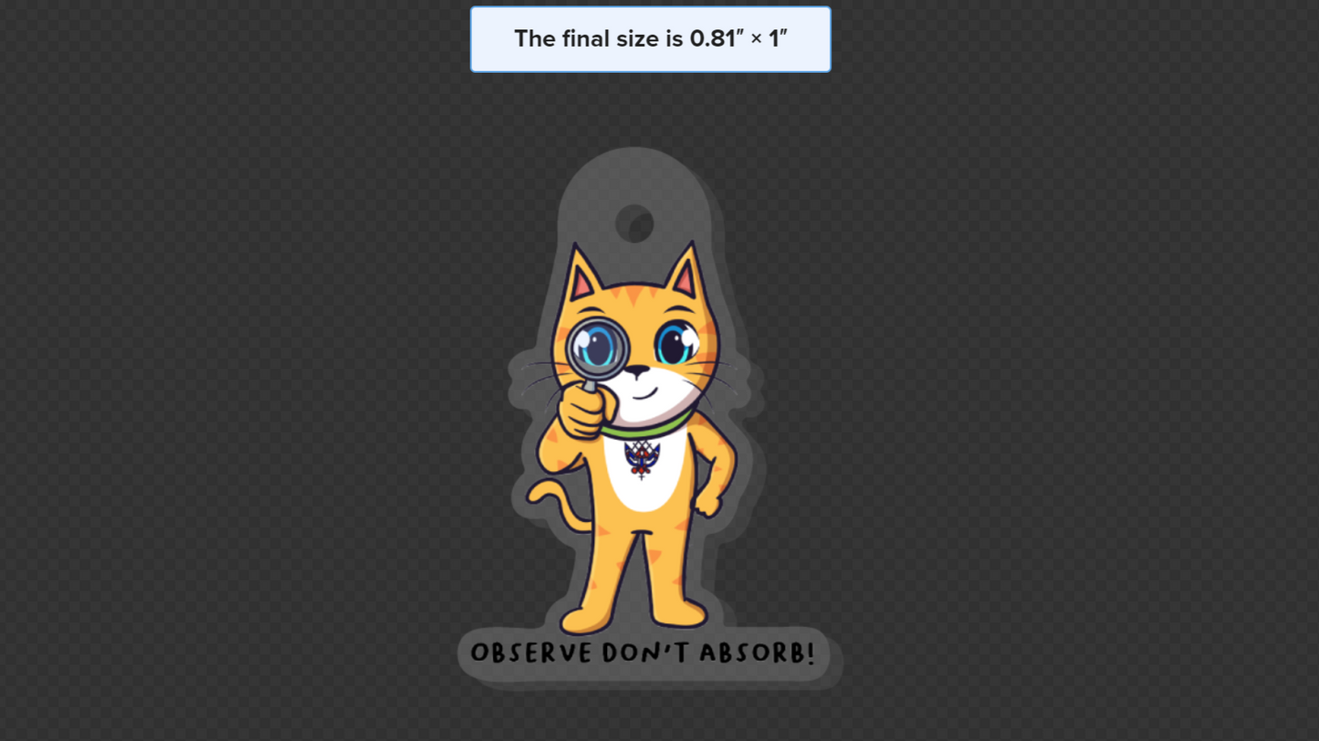 Observe Don't Absorb Coping Skill (Necklace)