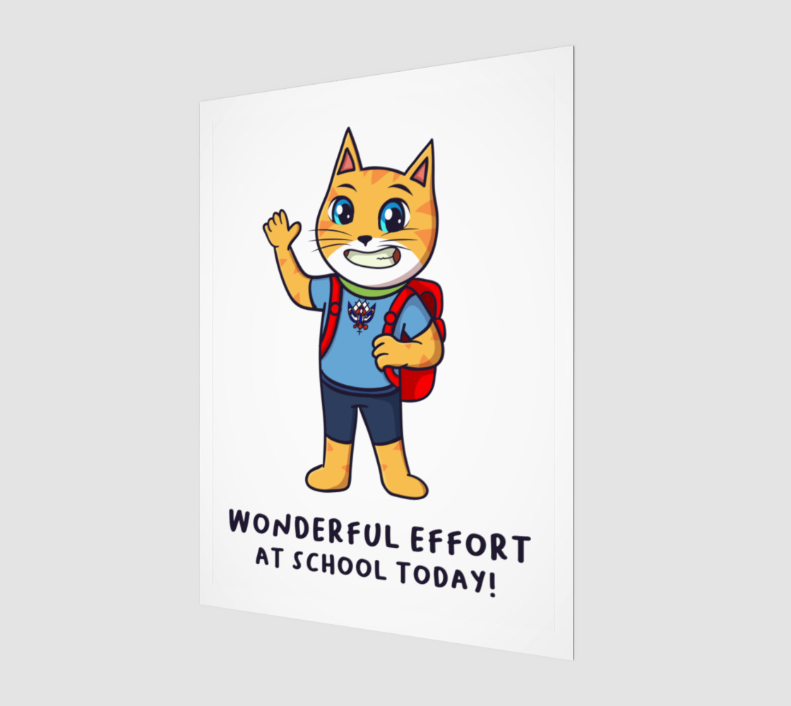 Wonderful effort at school today!