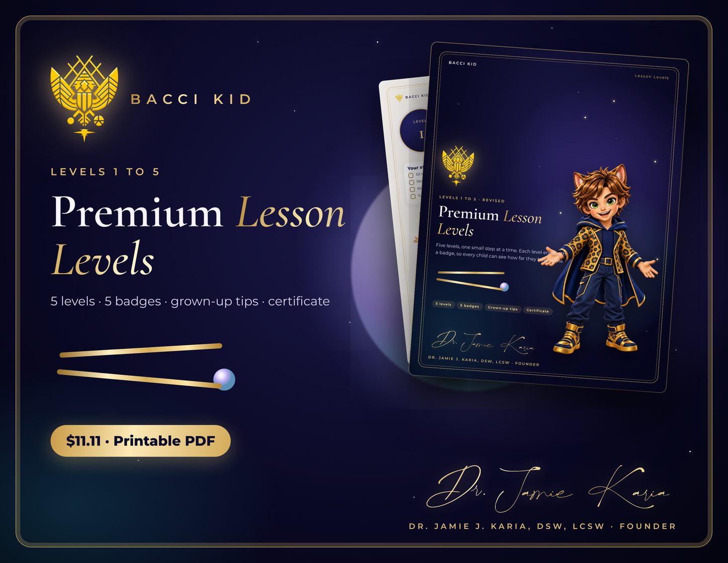 Chopstick Premium Lesson Levels (Revised) · Levels 1 to 5 + badges
