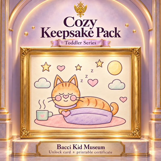 Cozy Keepsake Pack cover, Bacci Kid Museum