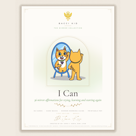 I Can Mirror Affirmation Cards (36 printable cards)