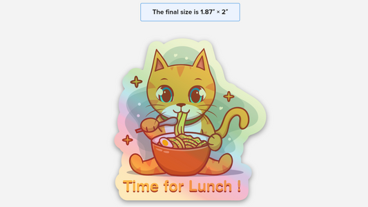 Time for Lunch (10 Hologram Stickers)