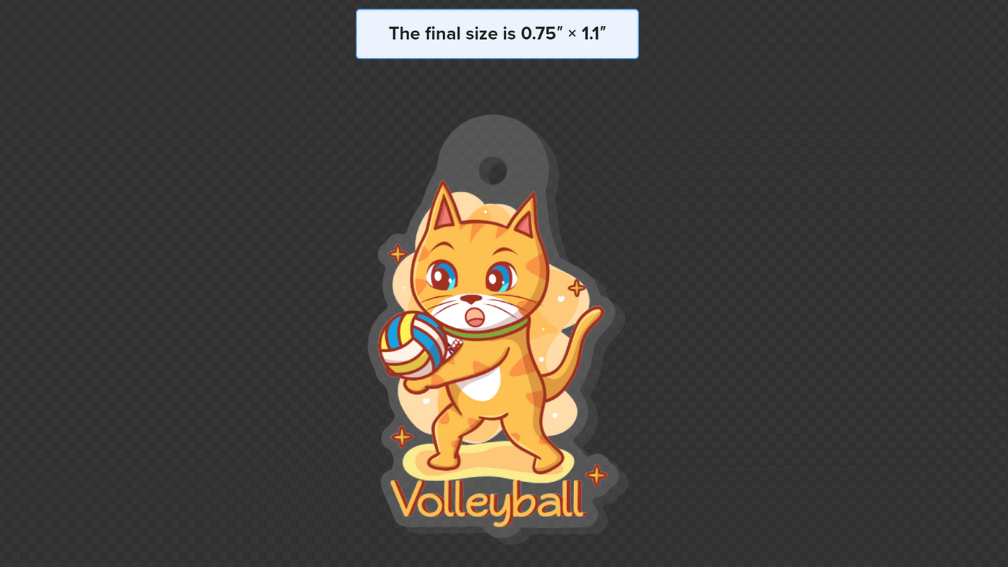 I Love Volleyball! (Necklace)