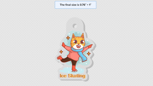 I Love Ice Skating! (Necklace)