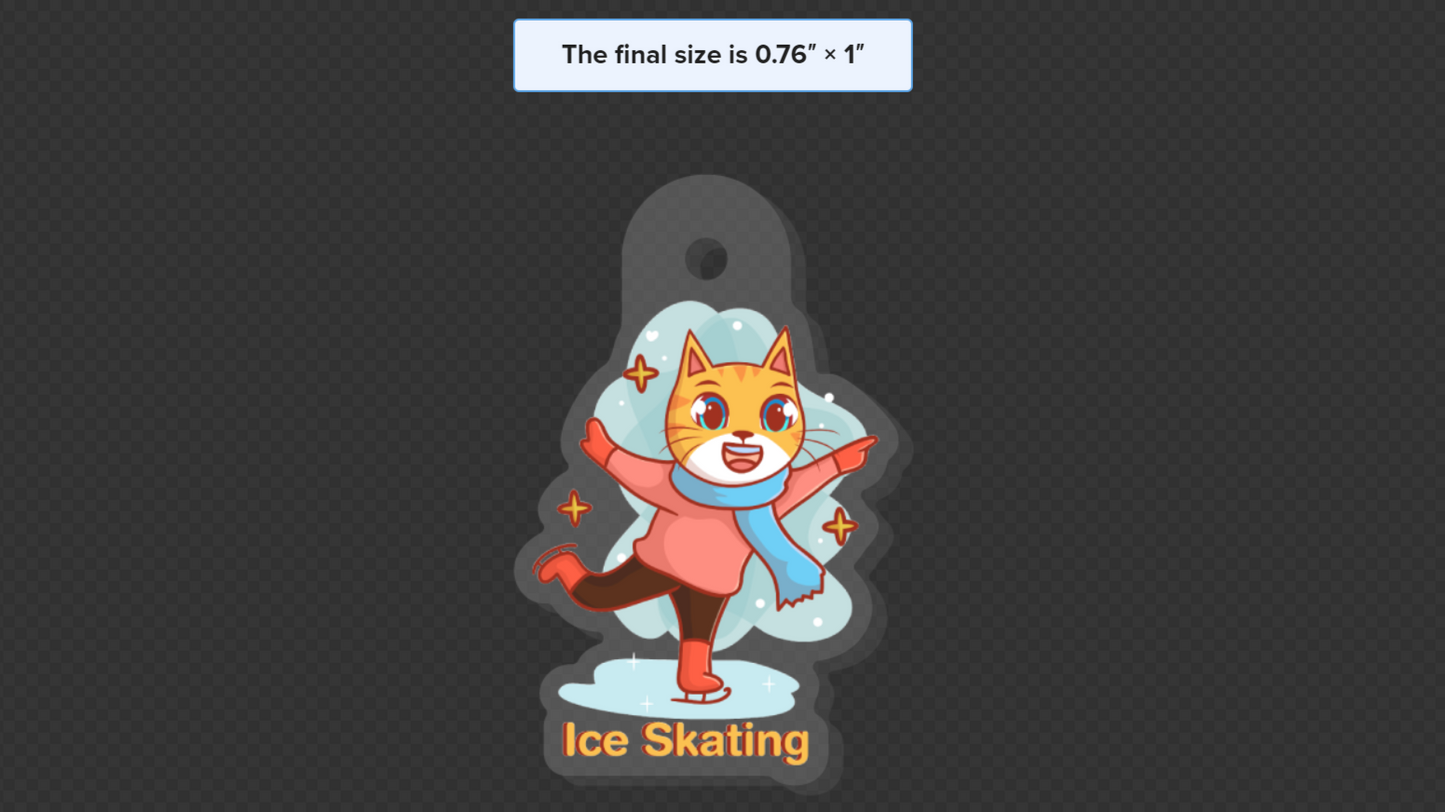 I Love Ice Skating! (Necklace)