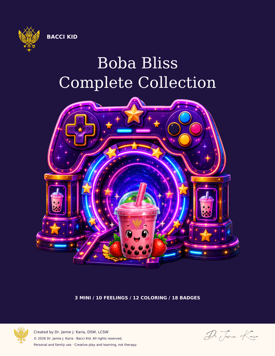 Boba Bliss Bundle with current Bacci Kid yellow crest