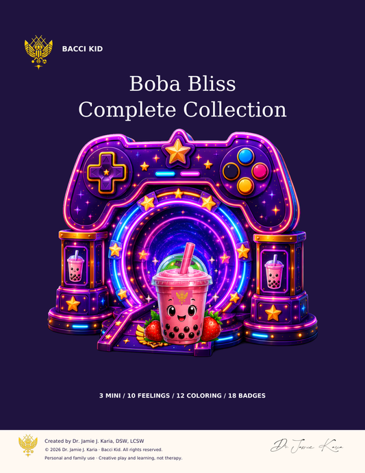 Boba Bliss Bundle with current Bacci Kid yellow crest