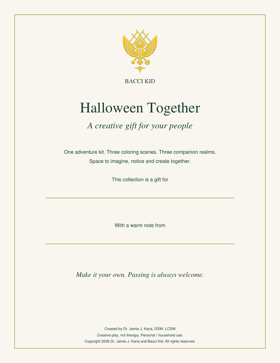 Halloween gift certificate with current yellow Phoenix crest