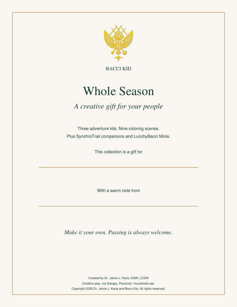 Whole Season Family gift certificate with current yellow Phoenix crest