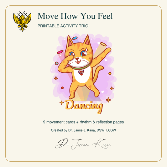 Move How You Feel complete character, crest and creator signature